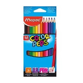 CRAYON DE COULEUR COLOR'PEPS x12