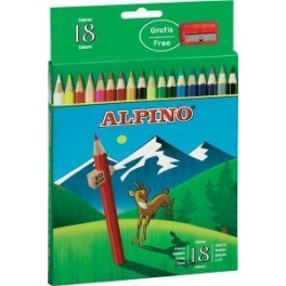 CRAYON DE COULEUR ALPINO x18