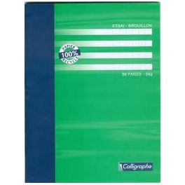 Cahier de brouillon 17X22 96 pages seyes