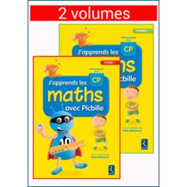 J'APPRENDS LES MATHS AVEC PICBILLE CP - 2 VOLUMES SOUS BLISTER