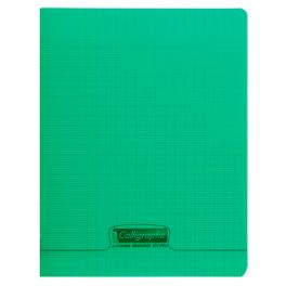 Cahier 24x32 polypro 140p seyes vert