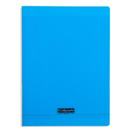 Cahier 24x32 polypro 140p seyes bleu