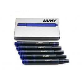 caja de 5 cartuchos de tinta azul borrable lamy