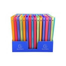 Classeur plastique premium A4 4 anneaux dos 2CM couleur aléatoire