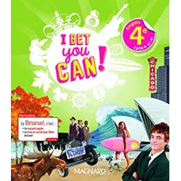 I BET YOU CAN! ANGLAIS 4E (2019) - BIMANUEL ELEVE - BIMANUEL MAGNARD : LE MANUEL PAPIER + LA LICENCE