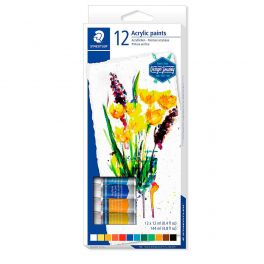 Pintura acrílica tubo 12ml set 12 colores