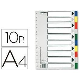 Intercalaires 10 positions plastique