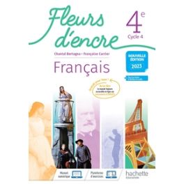 FLEURS D'ENCRE FRANCAIS 4E - LIVRE ELEVE - ED. 2023