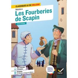 LES FOURBERIES DE SCAPIN - AVEC UNE ENQUETE SUR LA COMEDIE A L'EPOQUE DE MOLIERE