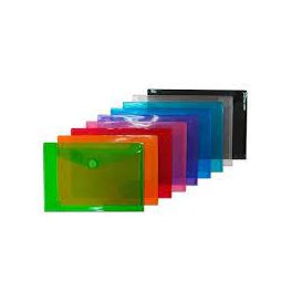 Enveloppe A5 fermeture velcro transparent incolore