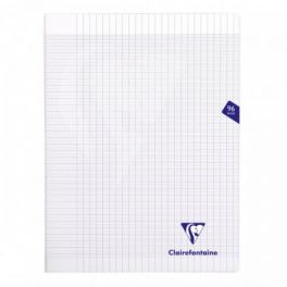 Cahier 24x32cm polypro 96p seyes transparent