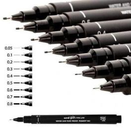 Feutre pour dessin technique calibre varié