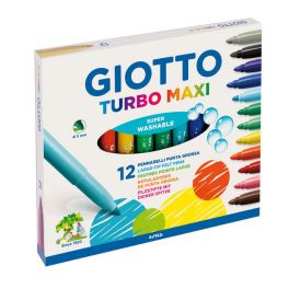 GIOTTO TURBO MAXI GRUESO 12 COLORES SURTIDOS