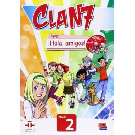 CLAN 7 HOLA AMIGOS NIVEL 2 LIBRO +CD