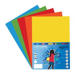 paquet (PAS BLOC) 50 cartes a4 couleurs vives assorties