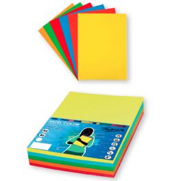 paquet 100 feuilles A4 80g couleurs vives assorties