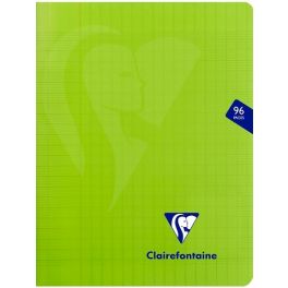 Cuaderno 17x22cm 96p seyes polypro verde