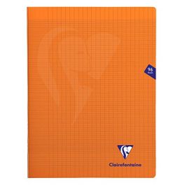 Cuaderno polypro 24x32 96p naranja