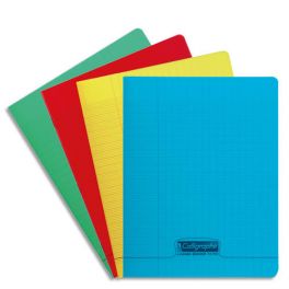 Cahier 17x22 polypro 60p seyes couleur aléatoire