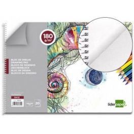 Bloc desssin liderpapel spirale 230x325mm 180g x20