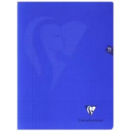Cuaderno polypro 24x32 96p azul marino