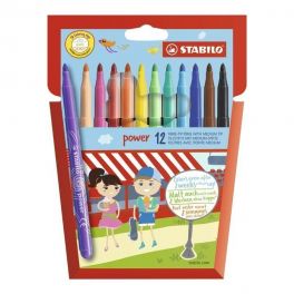 ROTULADOR STABILO POWER 12 COLORES SURTIDOS